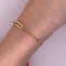 Pulsera Oro 10k - Rectangulos, Ajustable de 16.5 a 18 cm