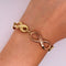 Pulsera Infinito 18 cm, Oro Florentino 10k