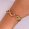 Pulsera Infinito 18 cm, Oro Florentino 10k