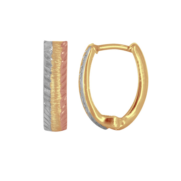 Huggies Oro 10k - Florentino con Textura, Ancho 1.8 mm