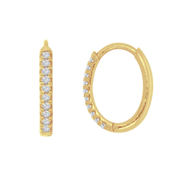 Huggies Oro 10k - Zirconias