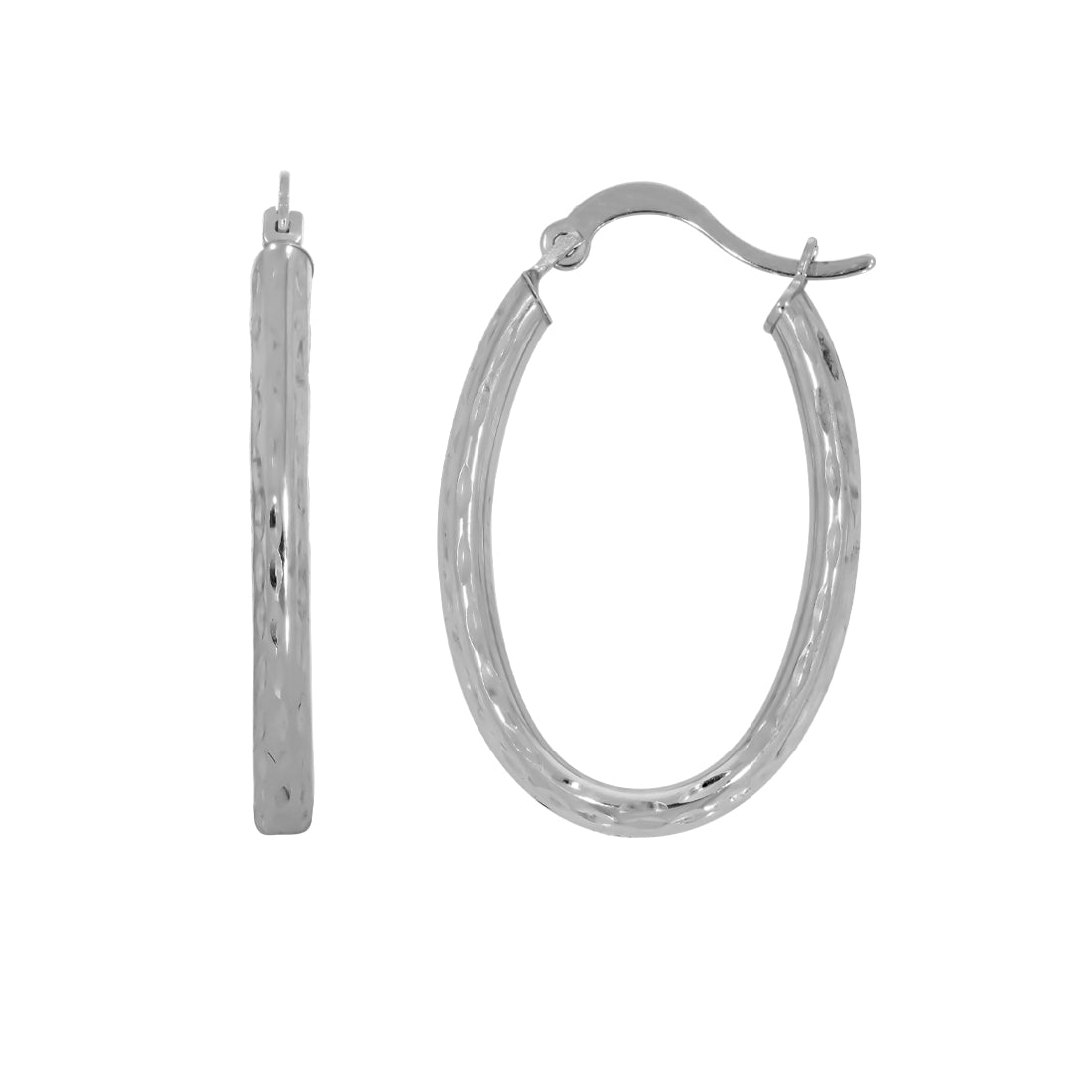 Arracadas Oro Blanco 10k