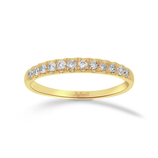 Churumbela Oro 14k, Diamantes Naturales de 15 Puntos Totales - Infiniti Joyas