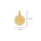 Medalla Oro 14k - San Benito con Zirconias