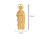 Dije San Judas Tadeo, 5.3 cm alto 1.8 cm Largo, Oro 10k