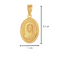Medalla Oro 14k - Virgen de Guadalupe 2.1 cm