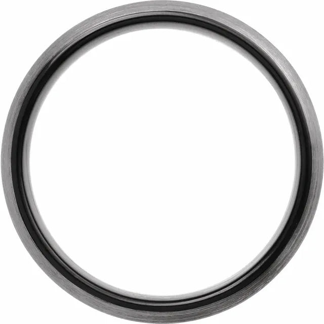 Argolla Tungsteno - Satinado 5 mm con Confort Fit