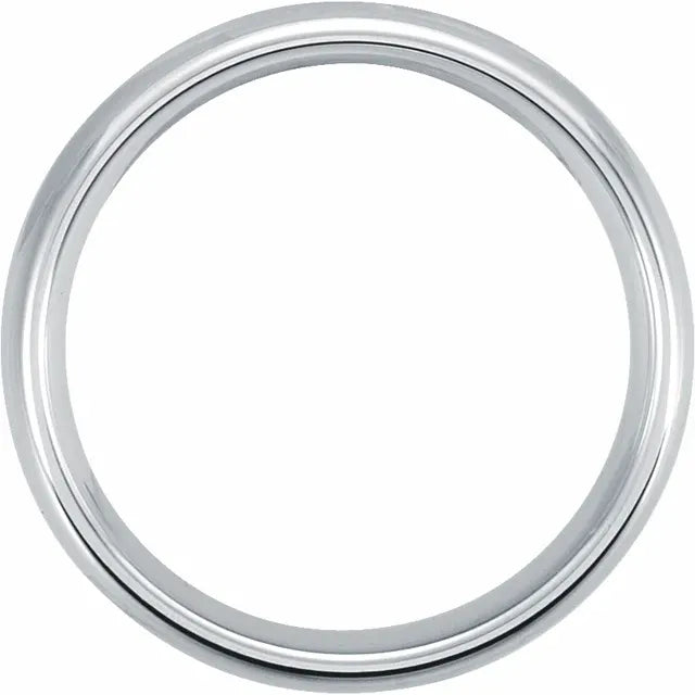 Argolla Tungsteno - Lisa 6 mm con Confort Fit