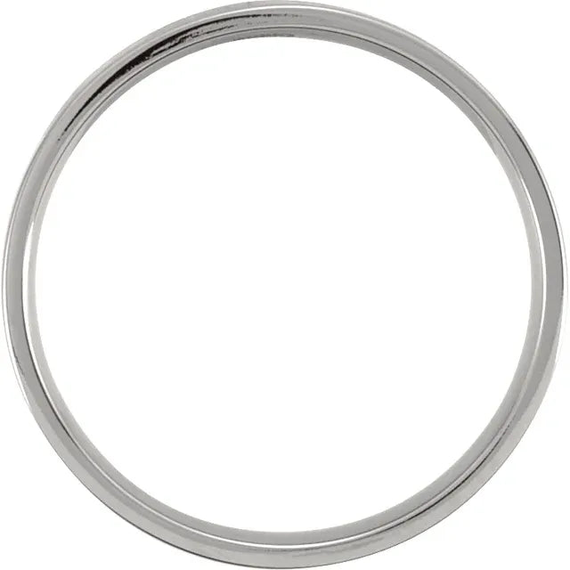 Argolla Titanio - Lisa 4 mm con Confort fit