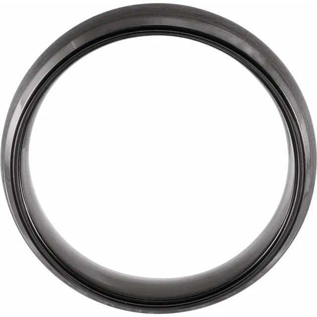 Argolla Tungsteno - Satinado 6 mm con Confort Fit