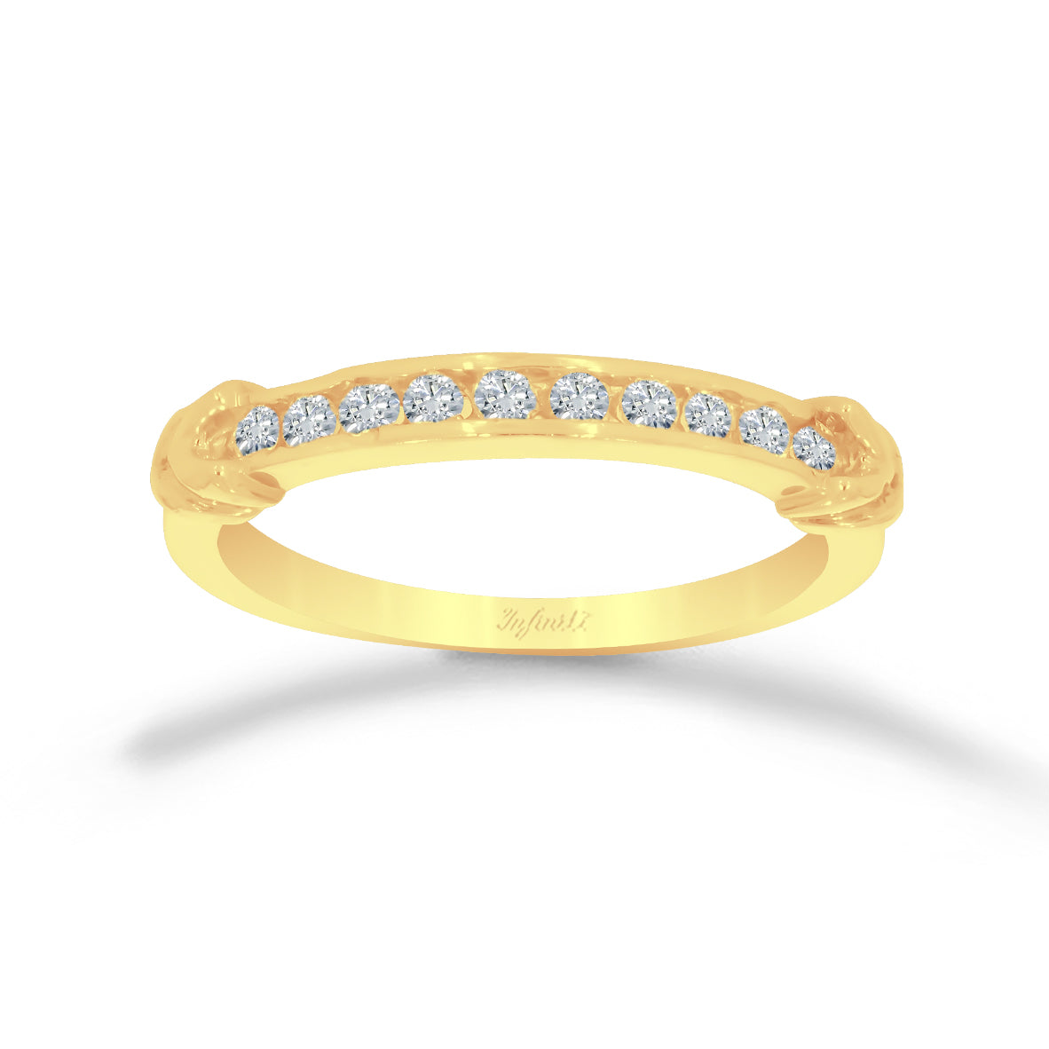 Churumbela Oro 14k - Zirconias 2 mm Laterales