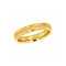Argolla Oro Amarillo 14k - Acabado Satinado con Bisel, Ancho 4 mm