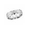 Argolla Oro Blanco 14k - Acabado Diamantado, Ancho de 6 mm