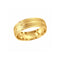 Argolla Oro Amarillo 14k - Acabado Liso Diamantado, Ancho 6 mm