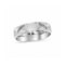 Argolla Oro Blanco 14k - Diamantada con Acabado Platinado, Ancho 6 mm
