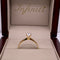 Anillo Oro 10k - Solitario con Zirconia de 4 mm