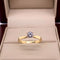 Anillo Oro 10k - Solitario con Zirconia de 4 mm
