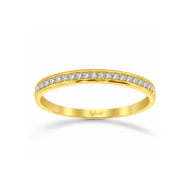 Churumbela Oro 10k con Zirconias de 1 mm