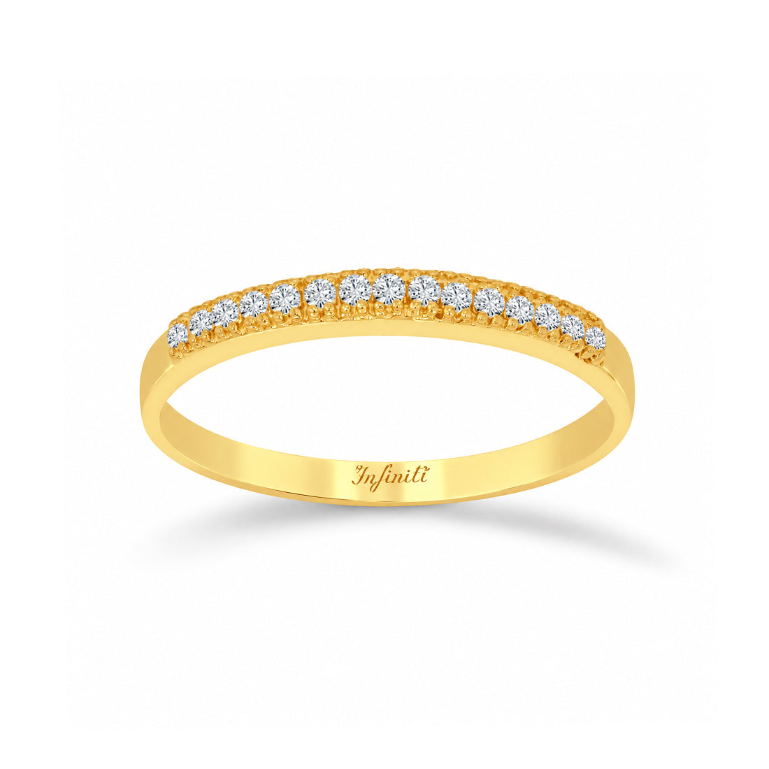 Churumbela Oro 10k con Zirconias de 1 mm