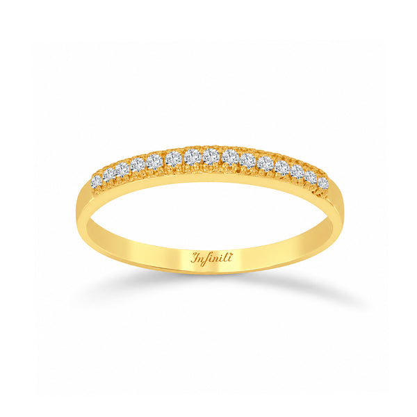 Churumbela Oro 10k con Zirconias de 1 mm