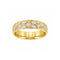 Argolla Oro Combinado 14k - Platinada, Ancho 5 mm