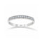 Churumbela Oro Blanco 10k, con Zirconias de 1 mm