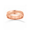 Argolla Oro Rosa 14k - Acabado Liso Línea Mate con Confort, Ancho 5 mm
