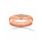 Argolla Oro Rosa 14k - Acabado Liso Línea Mate con Confort, Ancho 5 mm