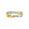 Argolla Oro Combinado 14k - Aros con Zirconias 4.5 mm