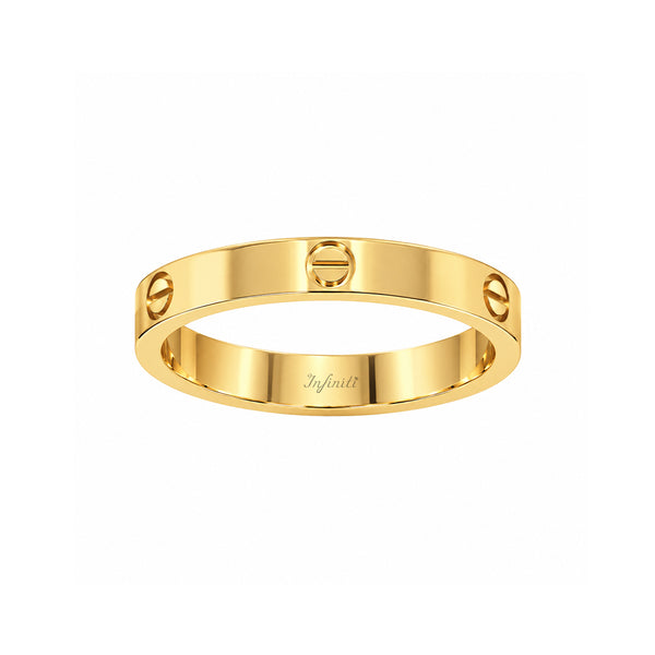 Anillo Oro 14k - Estilo Cartie Clásico 3 mm