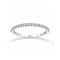 Churumbela Oro Blanco 14k - Pavé con Zirconias 1 mm