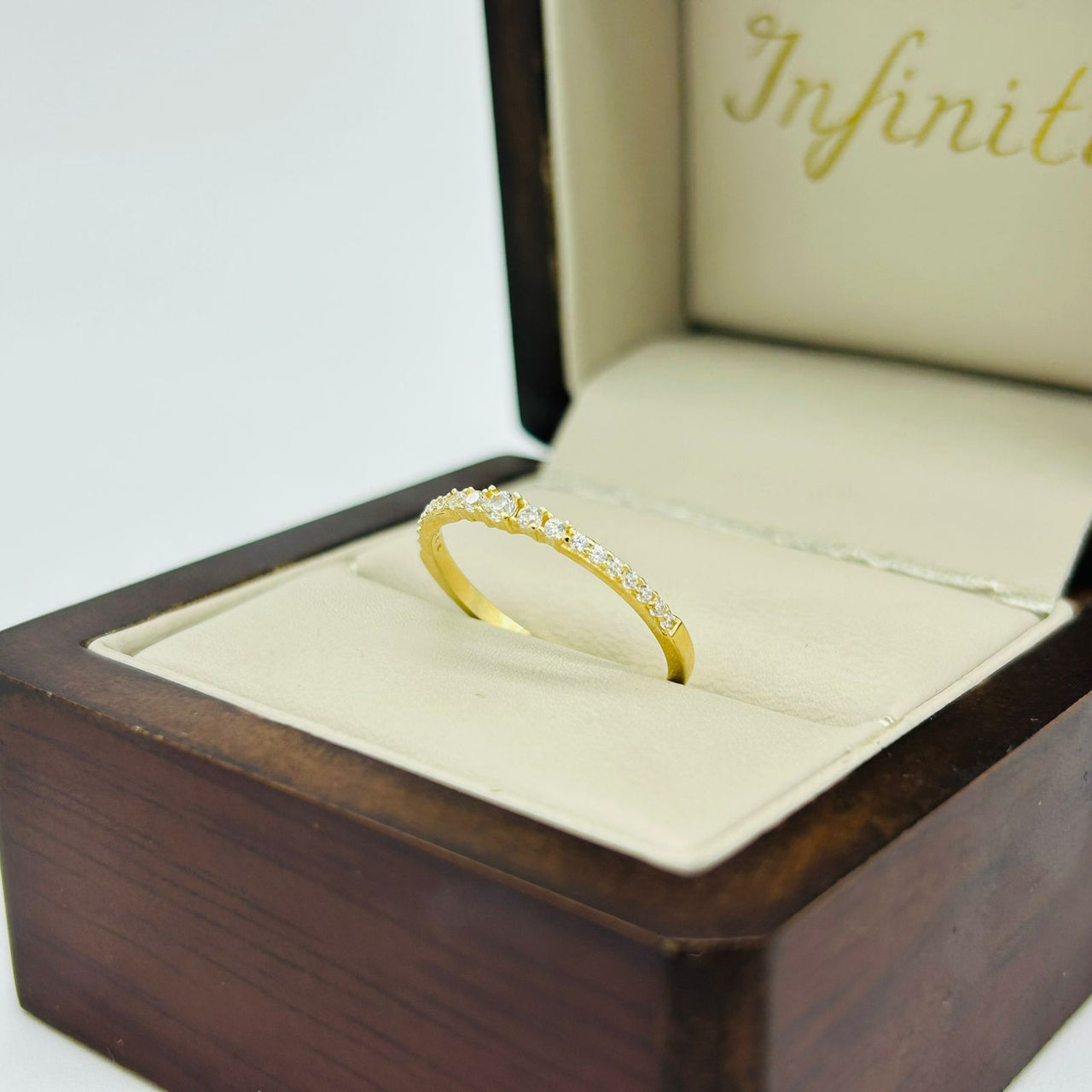 Churumbela Oro Amarillo 14k - Pavé con Zirconias