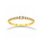 Churumbela Oro Amarillo 14k - Pavé con Zirconias