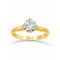 Anillo Oro 14k - Solitario Zirconia 6 mm