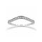Churumbela Oro Blanco 10k, con Zirconias de 1 mm