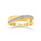 Churumbela Oro 10k, Zirconias Diagonales de 1 mm