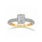 Anillo Oro 10k - Estilo Belinda con Zirconia