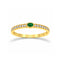 Anillo Oro 10k - Zirconia Verde