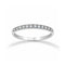 Churumbela Oro Blanco 10k - Pavé con Zirconias 2 mm