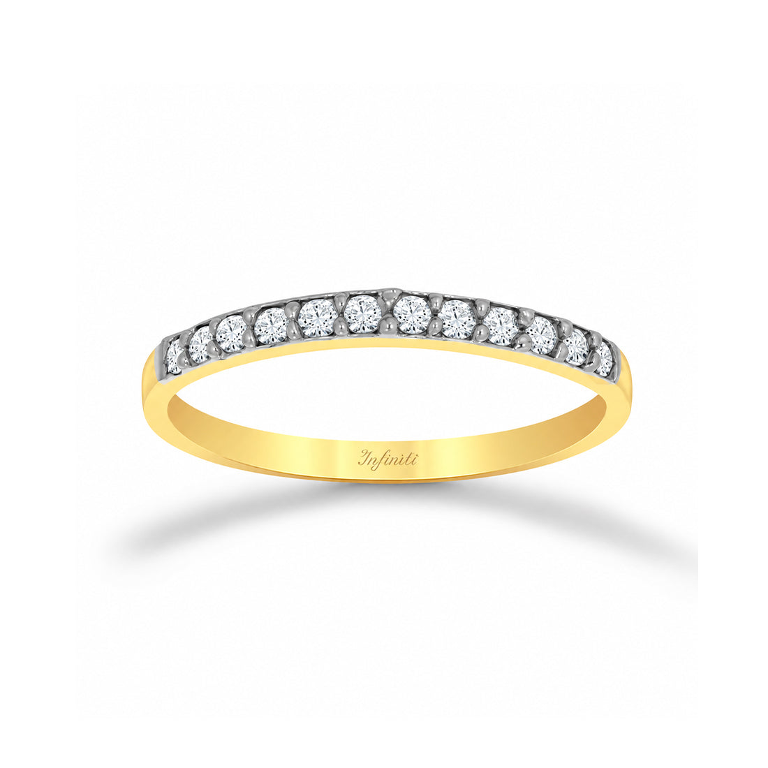 Churumbela Oro 10k - Pavé con Zirconias 2 mm