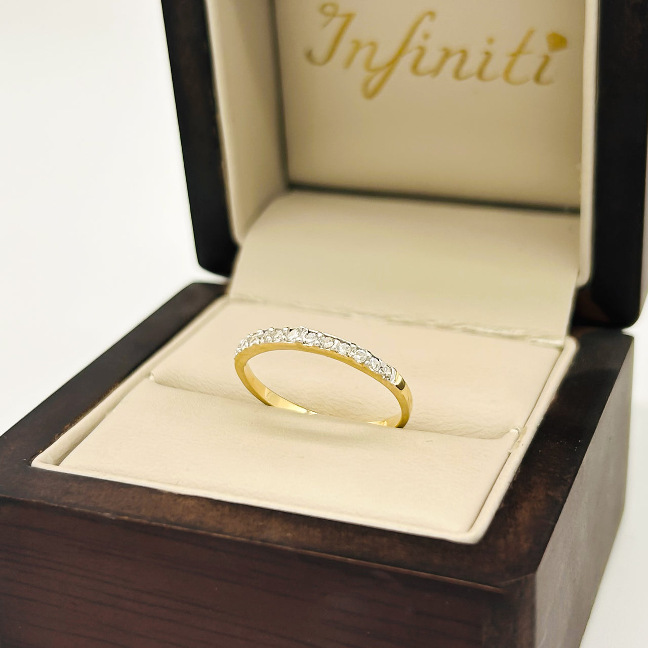 Churumbela Oro 10k - Pavé con Zirconias 2 mm