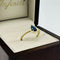 Anillo Oro 10k - Halo forma de Gota con Zirconias