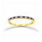 Churumbela Oro 10k - Pavé con Zirconias Rosas 1 mm