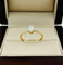 Anillo Oro 10k - Zirconia Oval