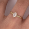 Anillo Oro 10k - Zirconia Oval