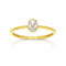 Anillo Oro 10k - Zirconia Oval