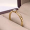 Anillo Oro 14k- Pavé Diamante Natural 0.22 CTW