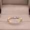 Anillo Oro 14k- Pavé Diamante Natural 0.22 CTW