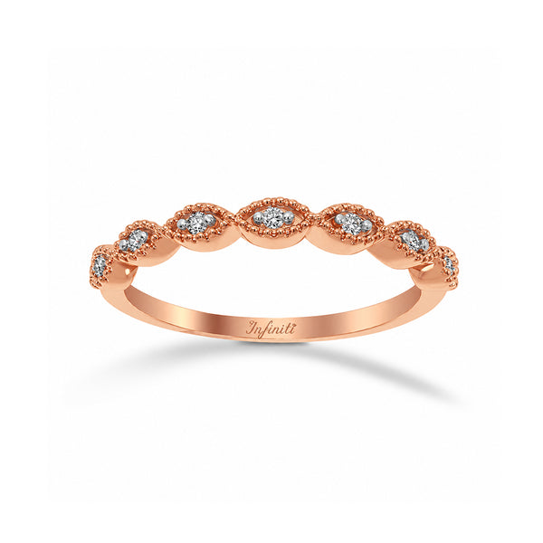 Churumbela Oro Rosa 14k - Diamante Natural 0.05 CTW