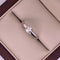 Anillo Oro Blanco 14k - Diamante Natural 0.10 CTW